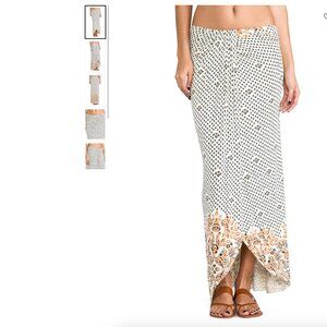 Free People Maxi Column Skirt in Antique Combo from Revolve